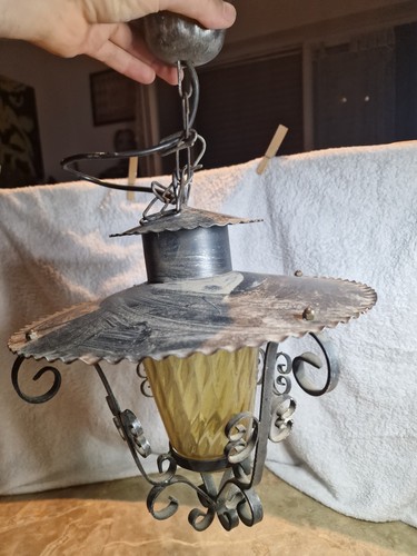 Schmiedeeiserne lampe laterne - schmiedeeiserne,