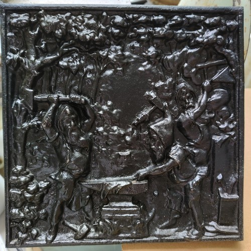 Antikes gusseisen relief - gusseisen,